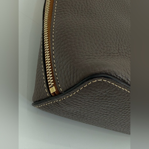 Dooney & Bourke Trixie Brown Pebbled Leather Dome Crossbody Brown Bag - Picture 5 of 16